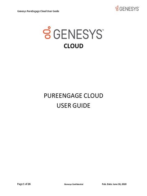genesys pureengage|Genesys PureEngage Cloud User Guide.